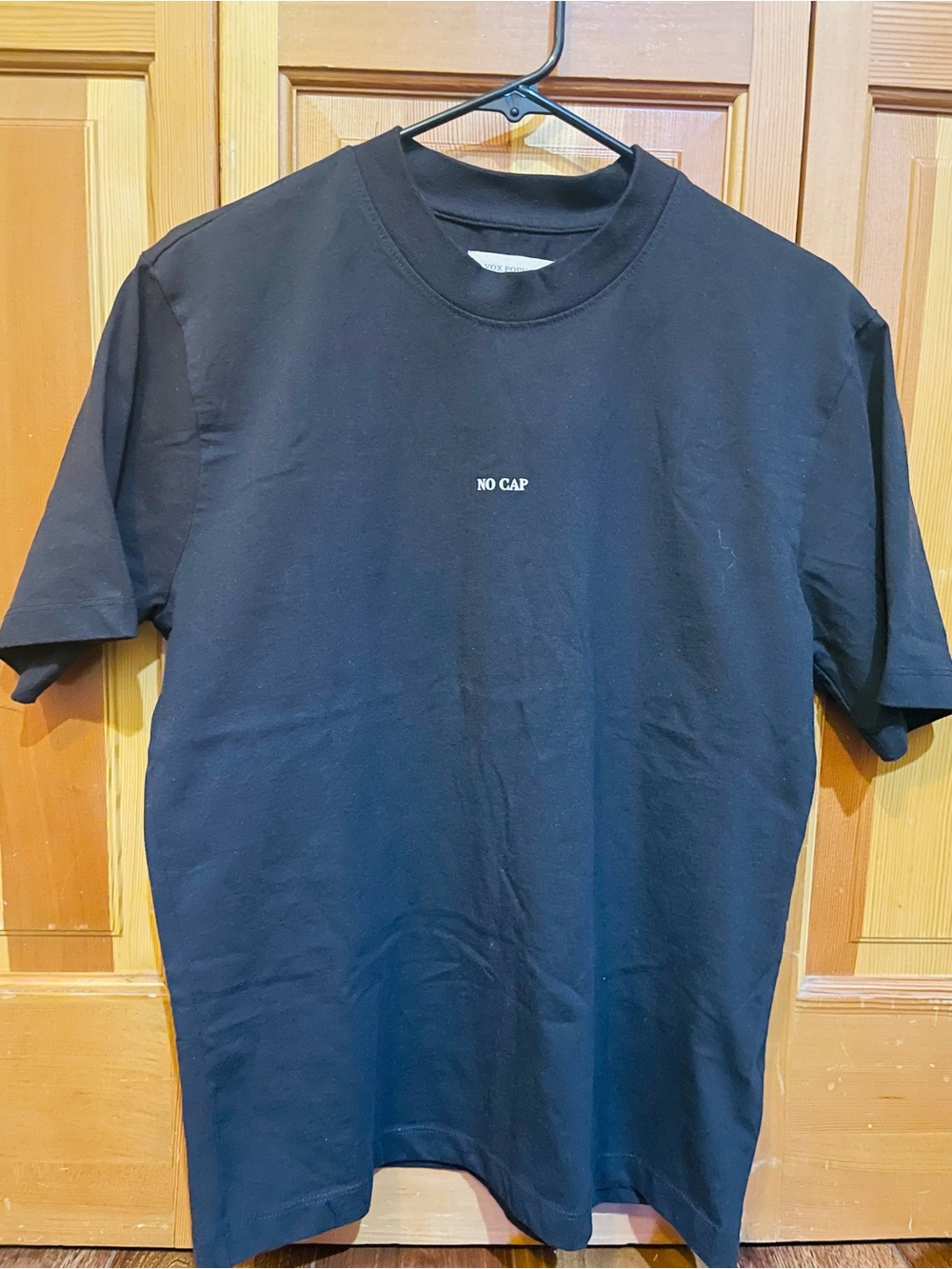 NO CAP Men's Black Short-Sleeve Crewneck T-Shirt